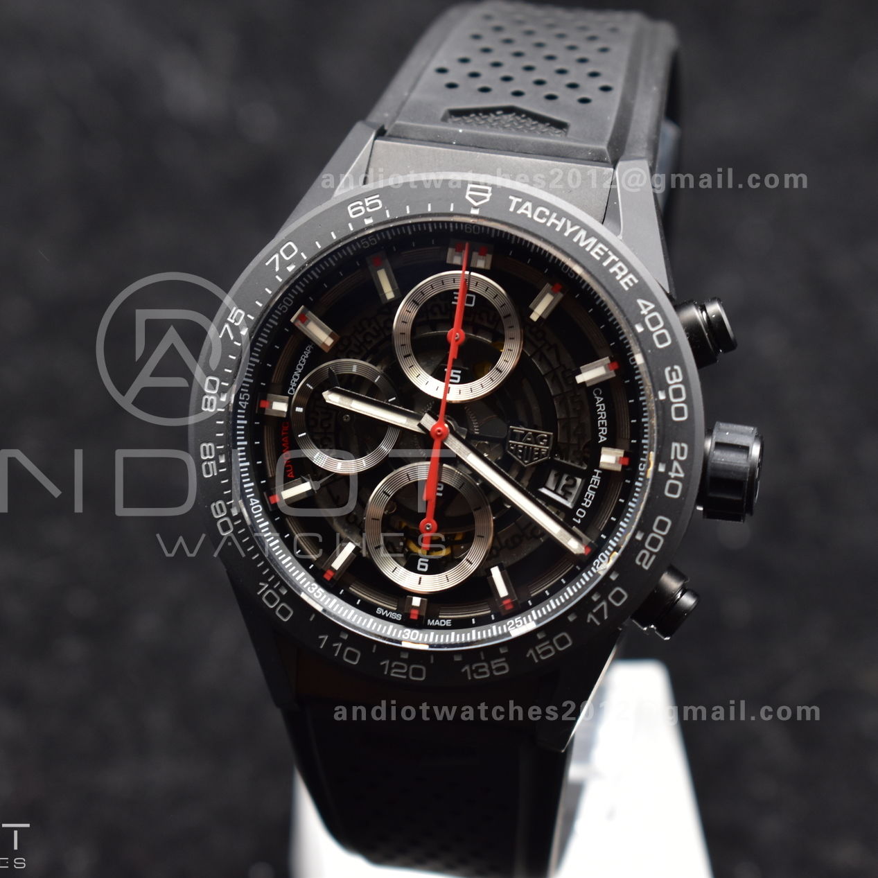 Carrera Cal. HEUER 01 45mm Full Blk Ceramic XF A1887
